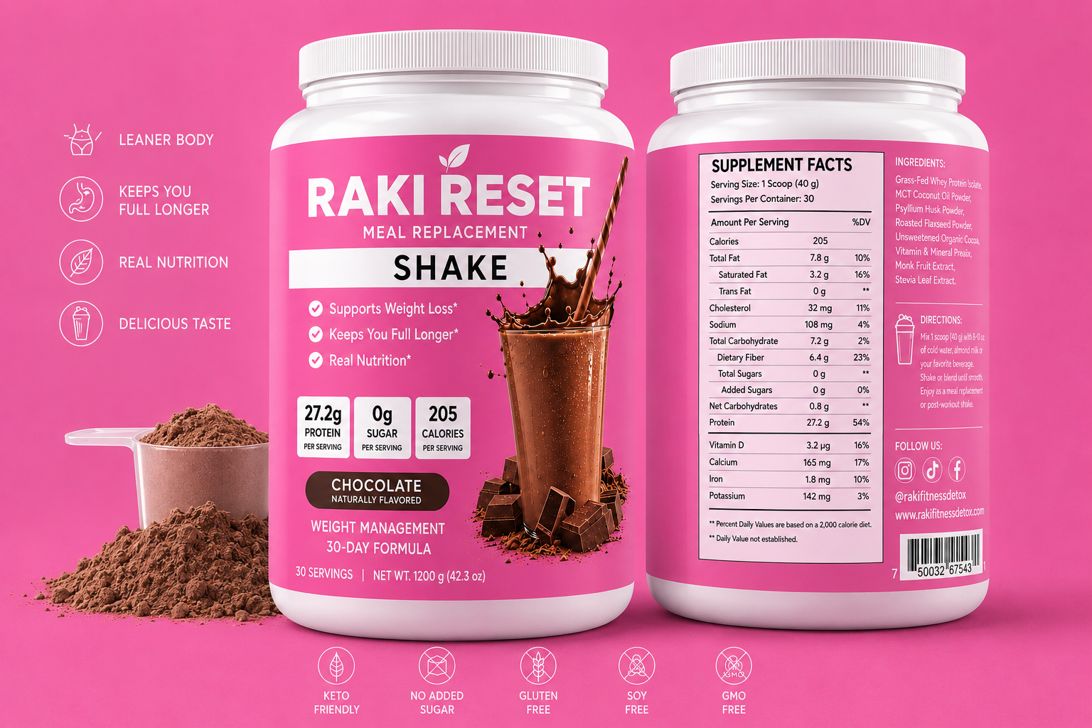 Raki Protein – Chocolate | 27g de Proteína