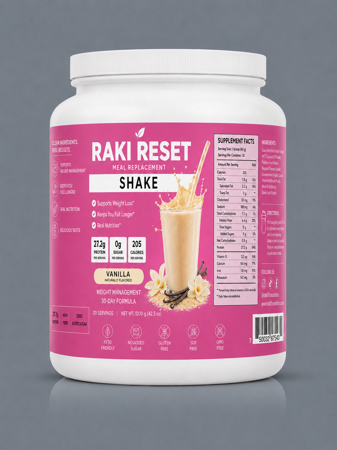 Raki Protein – Crema de Vainilla | 27g de Proteína