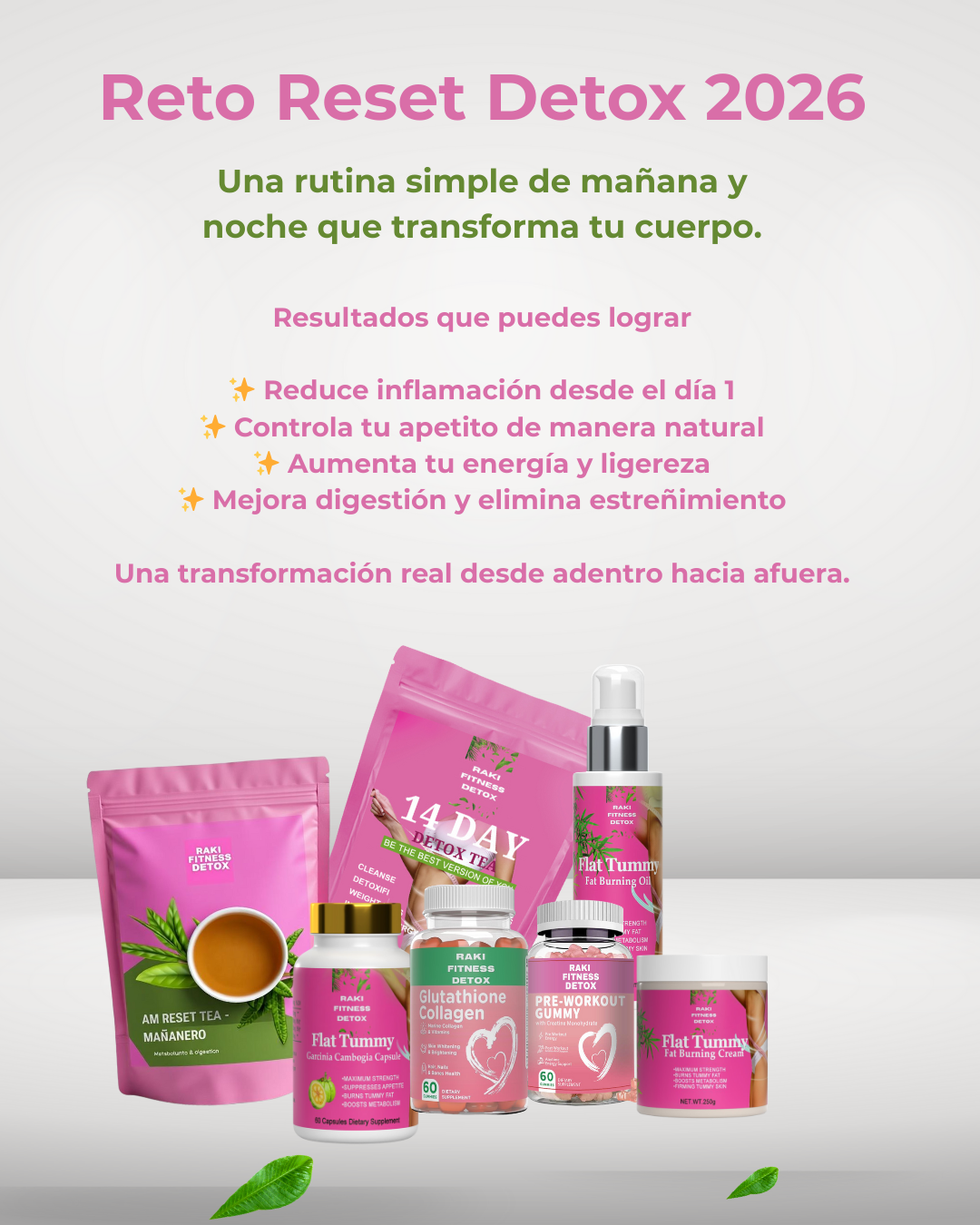 Reto Reset Detox 2026 – Tu Nuevo Comienzo (Kit Completo 4 Semanas)